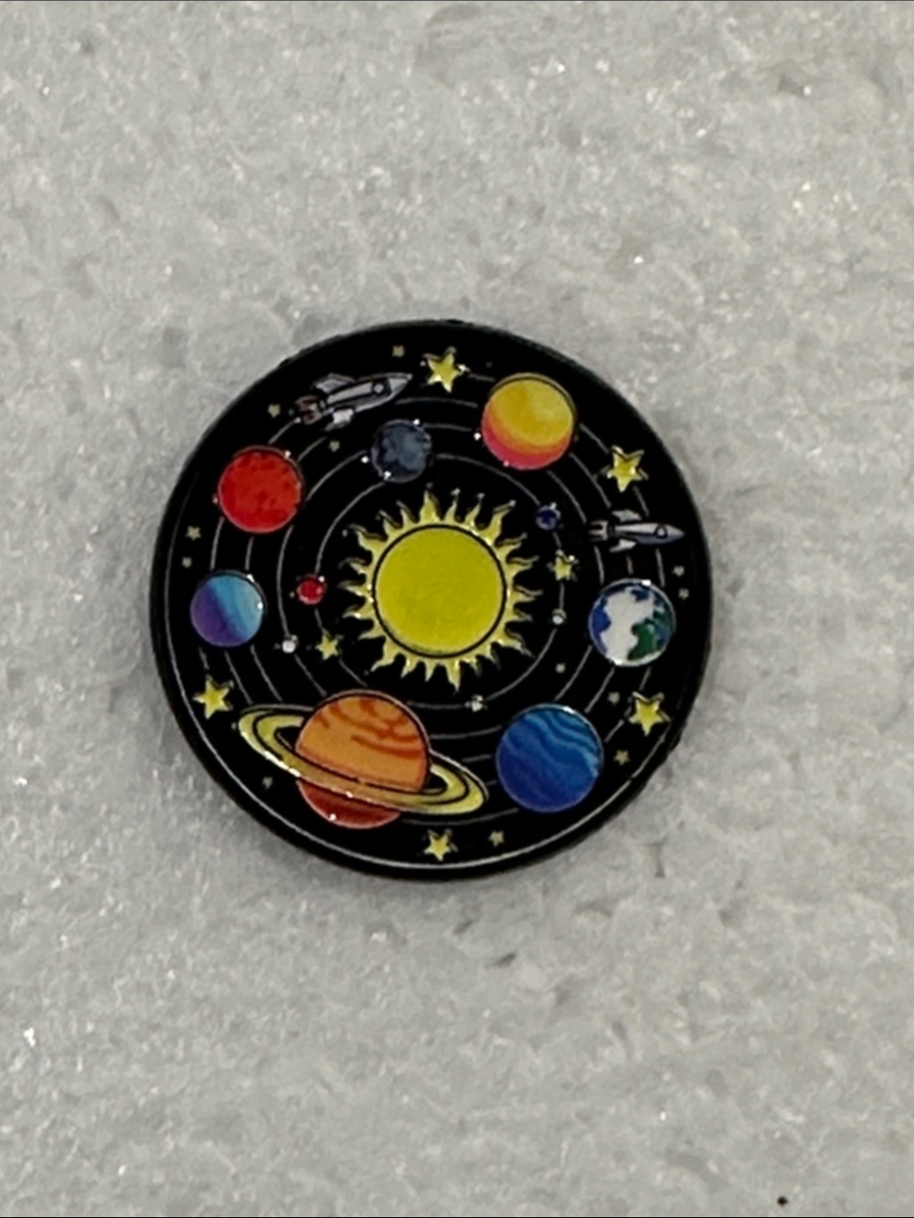 Kids Space Solar System Enamel Pin - Multicolor